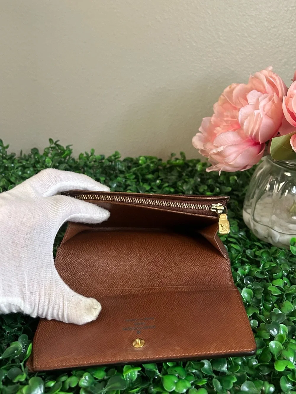 Louis Vuitton Monogram Vintage Portefeuille Trésor Bifold or Wallet on Chain